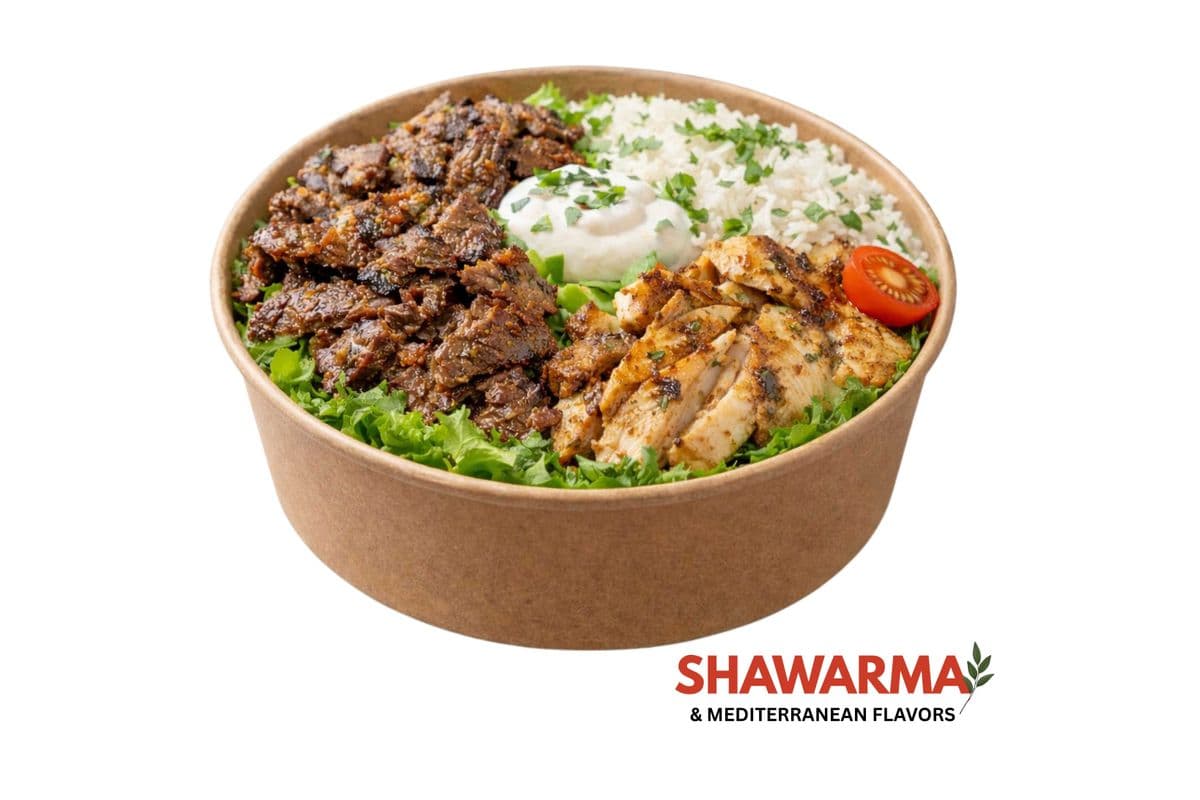Mixed Shawarma Rice Salad Bowl