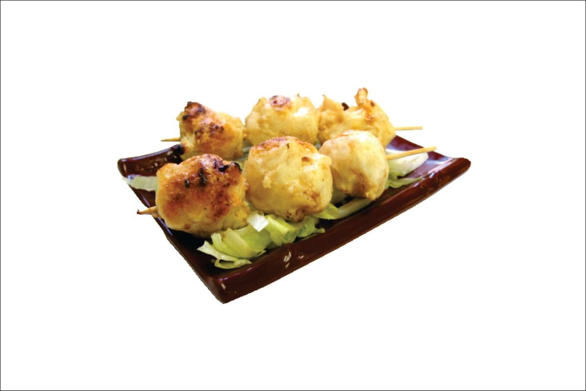 42. Brochettes de boules aux calamars / Skewered Squid Balls