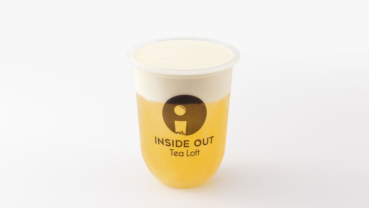 C04. White Peach Tea with Milk Cap (16 OZ)