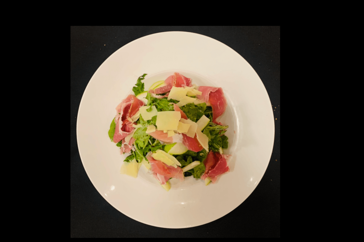 Arugula, Prosciutto e Pera