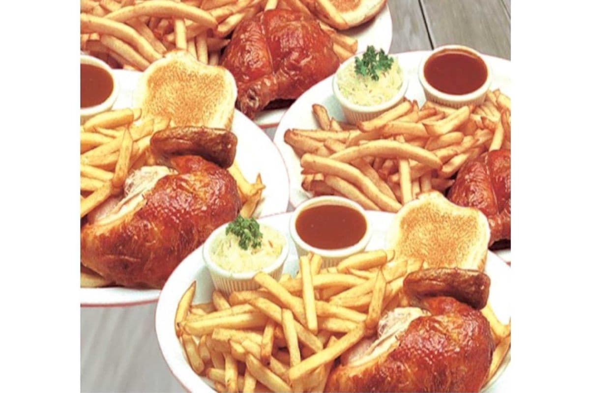 Demi poulet (deux cuisses) / Half Chicken (Two Thighs)
