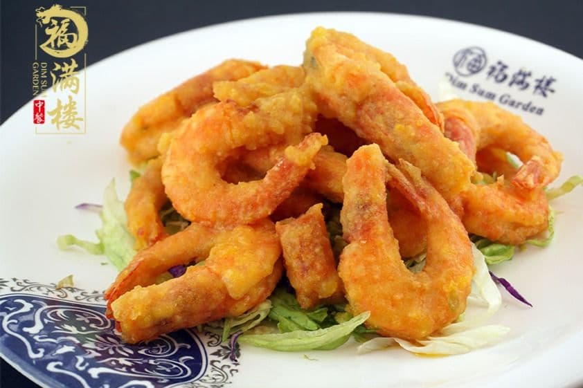 58. Pan-Fried Shrimp with Salted Eggs (Shell On)