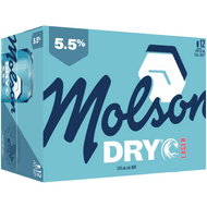 Molson Dry (12 Can x 473 mL)