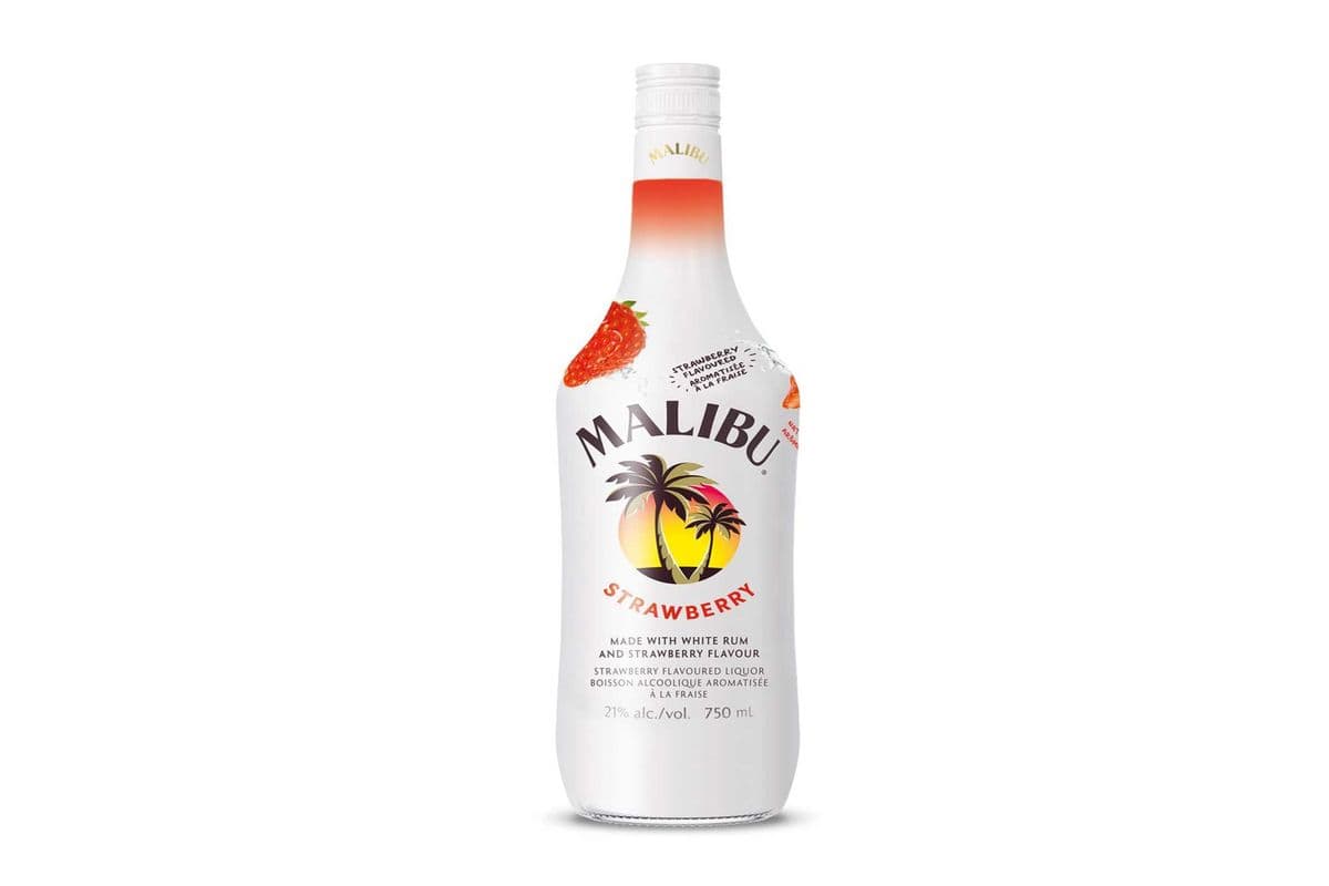 MALIBU STRAWBERRY FLAVOURED RUM 750 ML (1 x 750 ML)