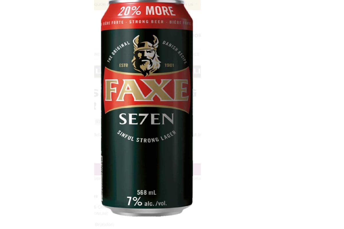 Faxe Se7en Strong Lager (1 x 568 ml can)