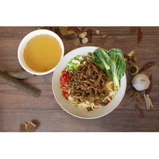 Hunan Style Zhacai Fried Pork / 榨菜肉丝粉
