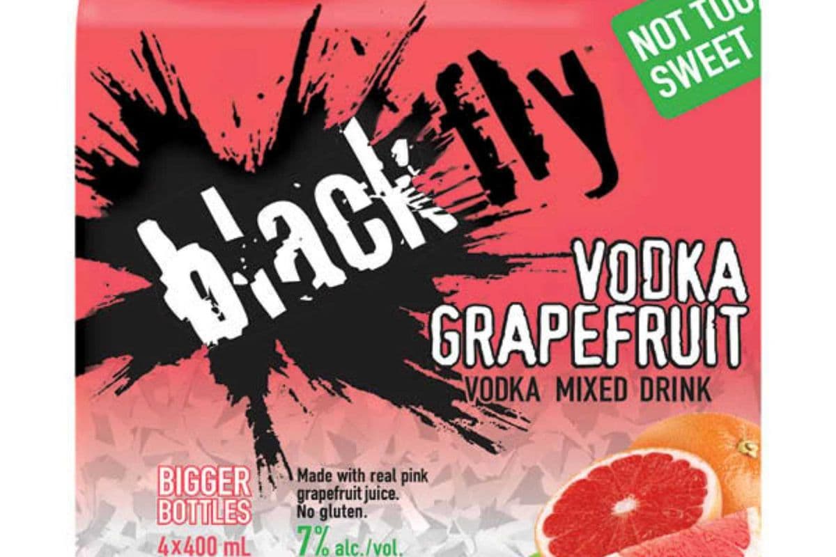 BLACK FLY VODKA GRAPEFRUIT (1 x 4x400mL)