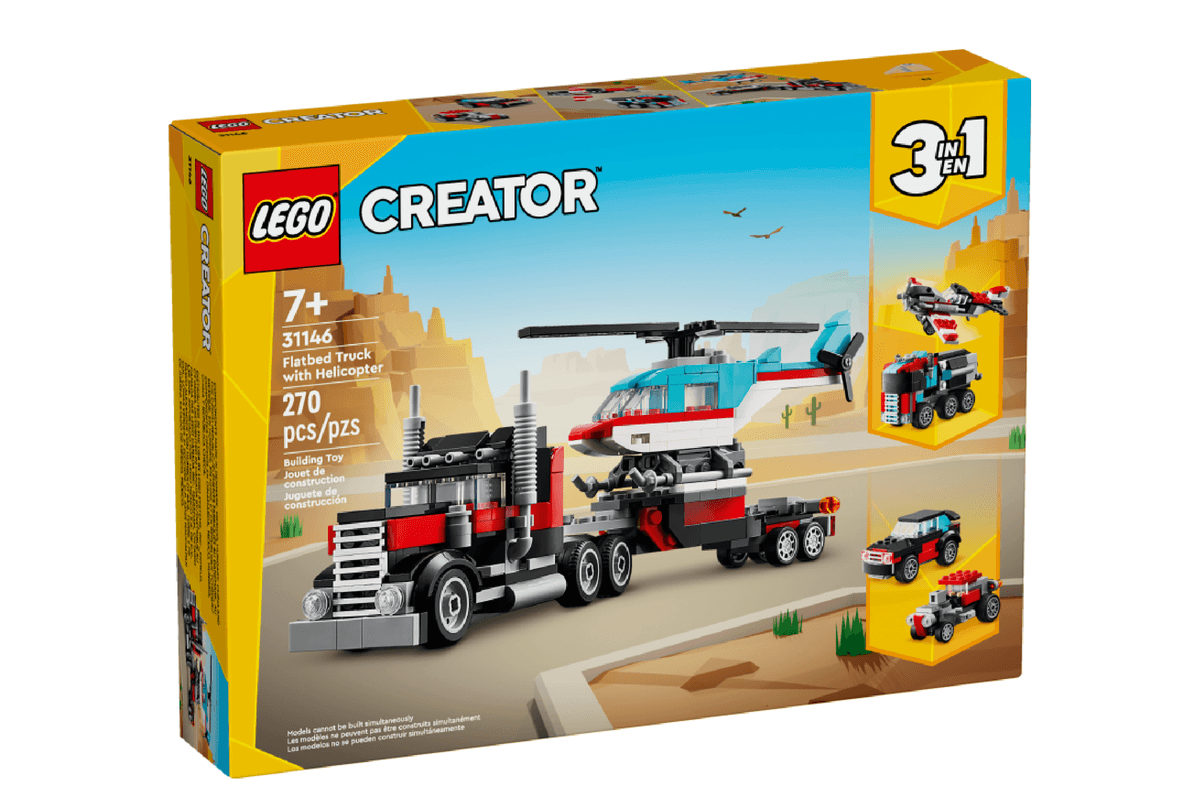 LEGO Creator Flatbed Truck with Helicopter