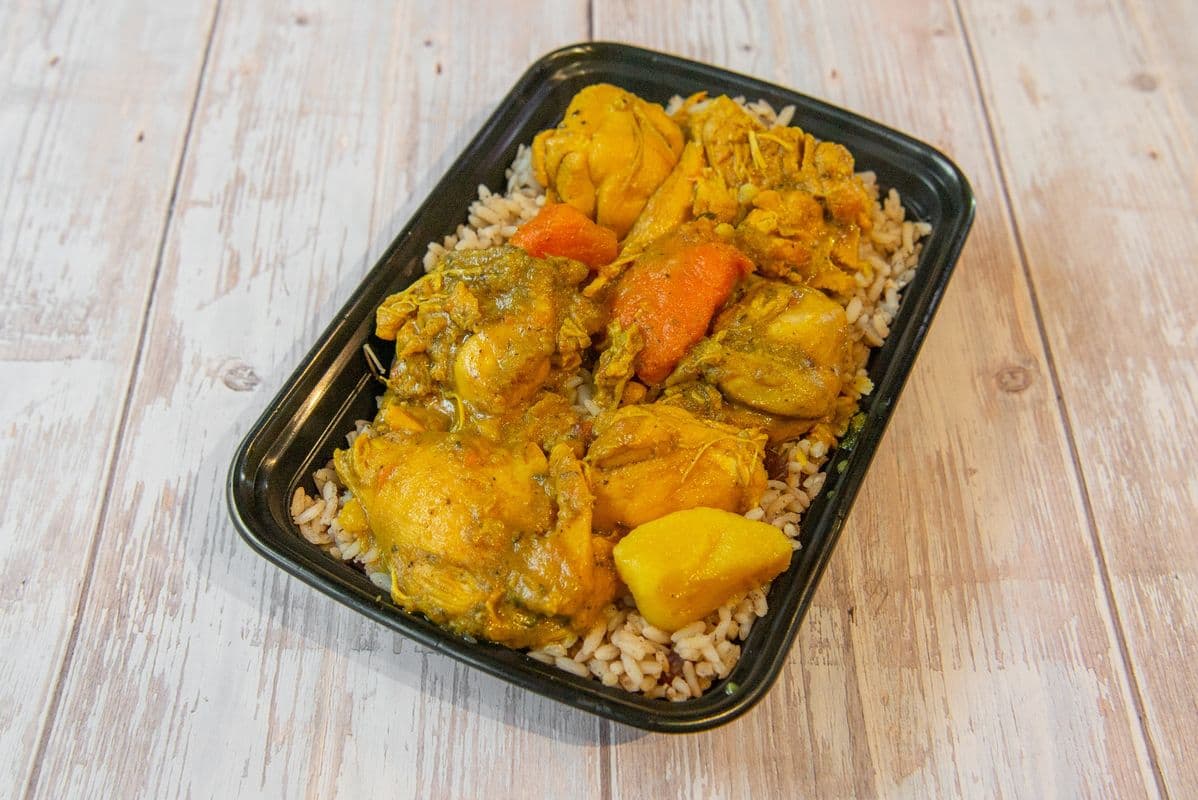 Curry Chicken with Rice and Peas (0) (0 Cal)