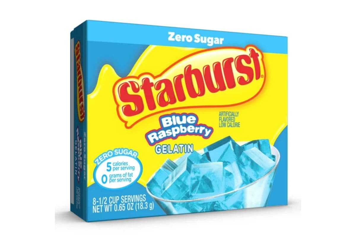 Starburst Blue Raspberry Zero Sugar Gelatin