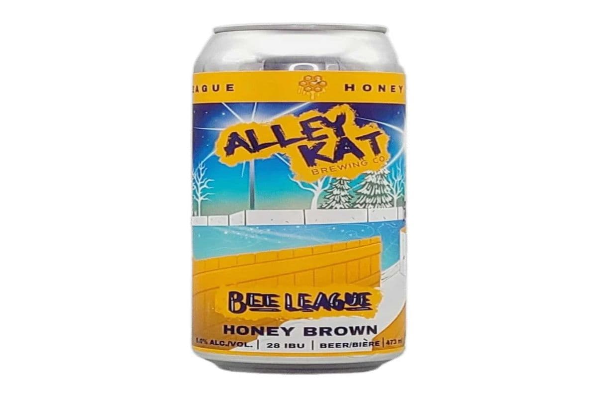 ALLEY KAT BEE LEAGUE HONEY BROWN ALE 4 CANS (4 x 473 ML)