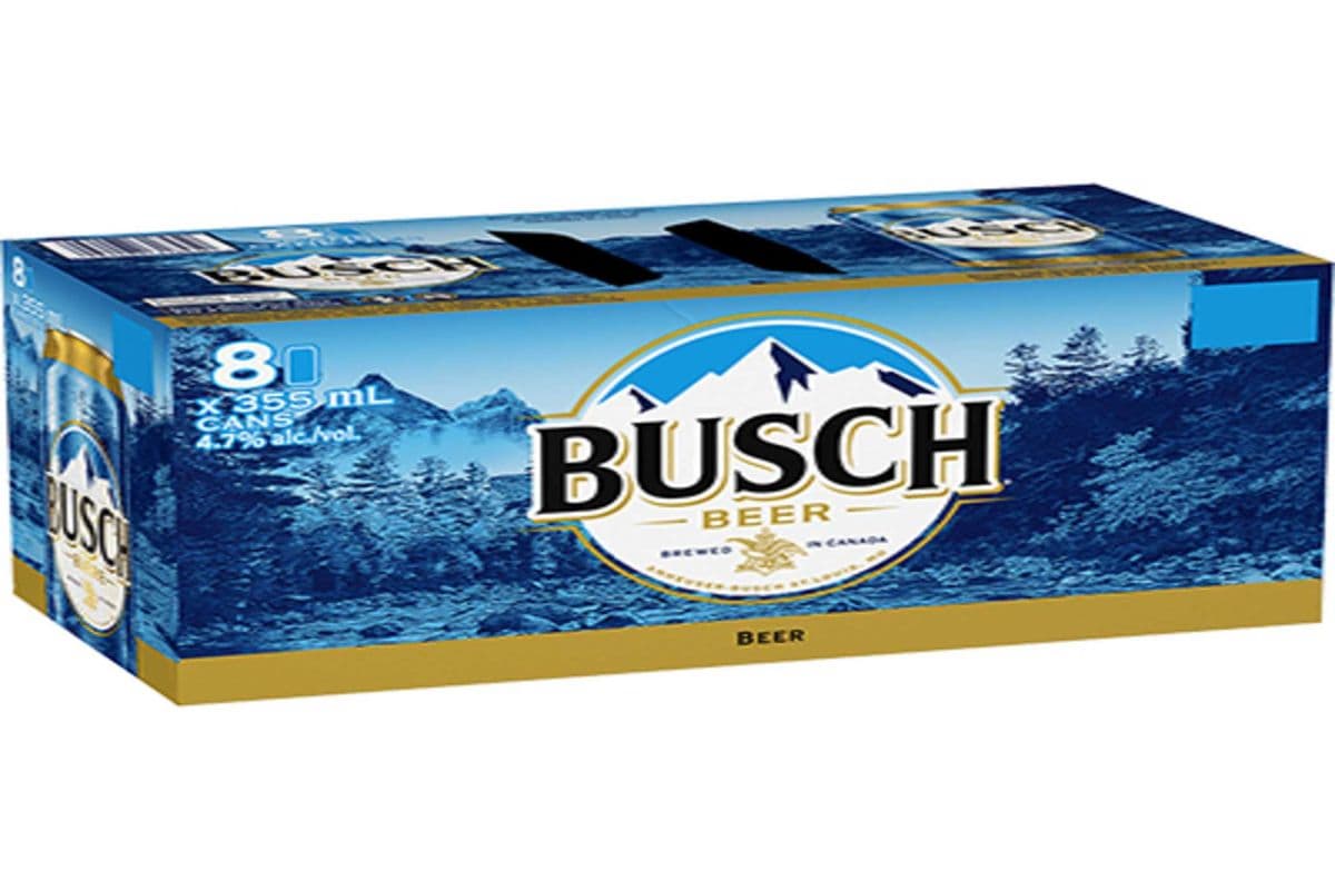 Busch Lager Beer 8 Cans (8 x 355ml)