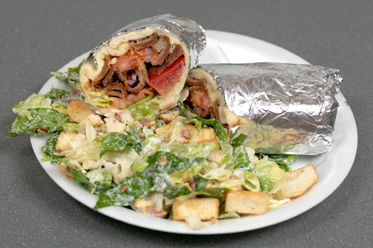 Gyros Pita with Tzatziki Sauce