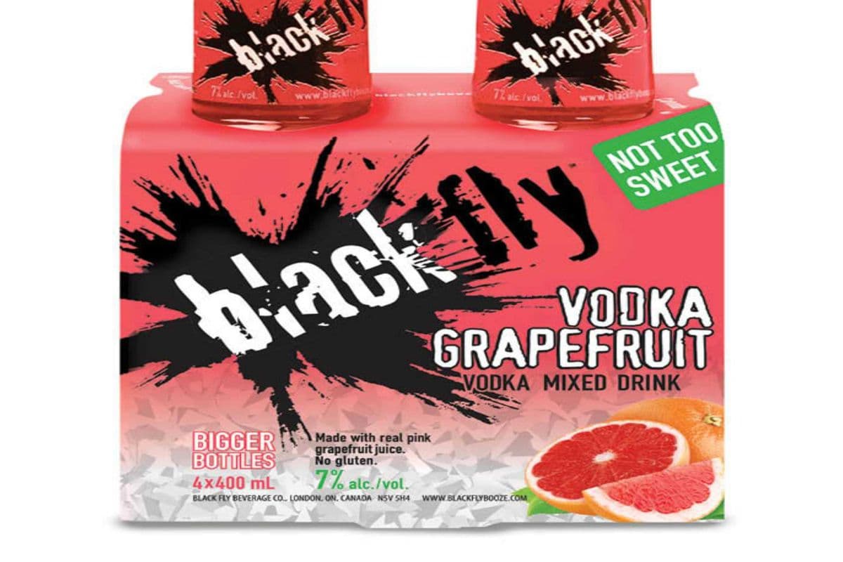 BLACK FLY VODKA GRAPEFRUIT 4BTLS (1 x 4*400ML)