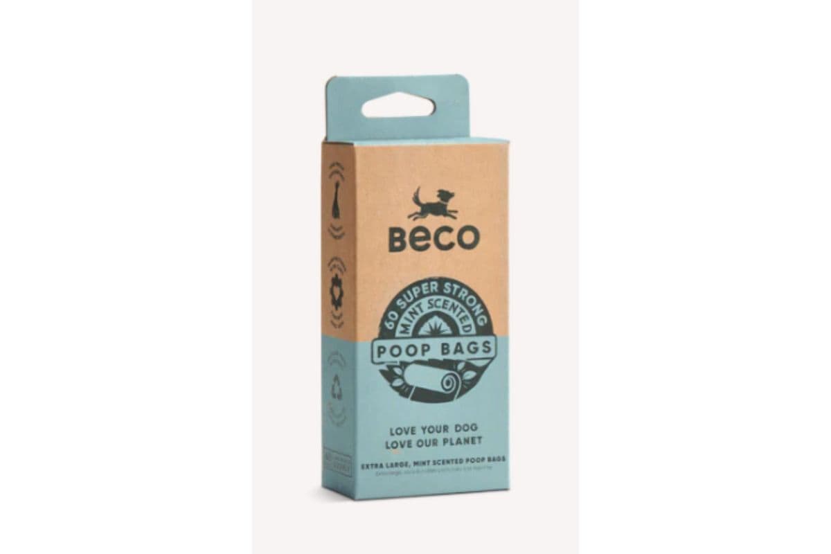 Beco Large Dog Poop Bags Mint Scented (60 Bags)