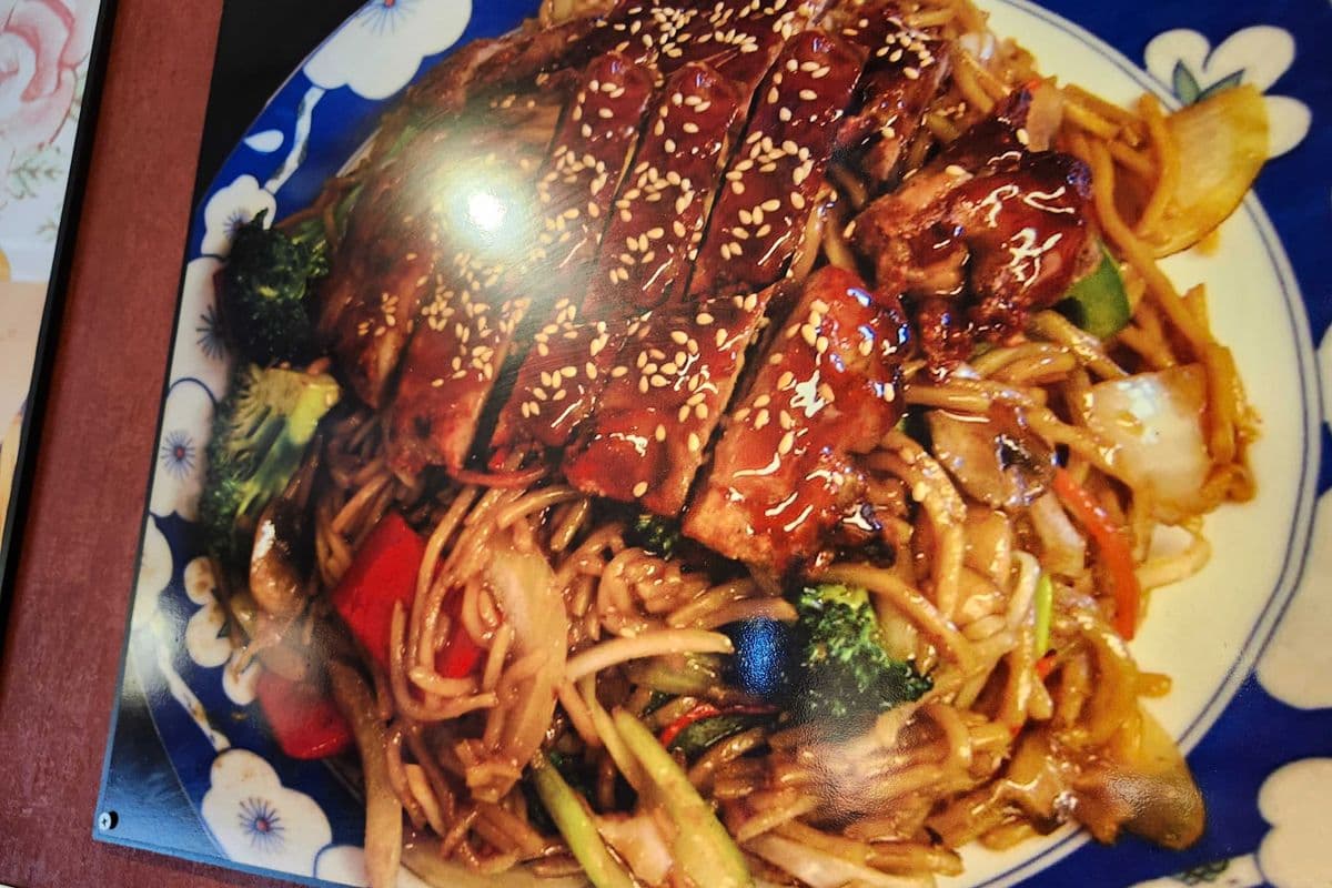 Chicken Teriyaki on Noodle