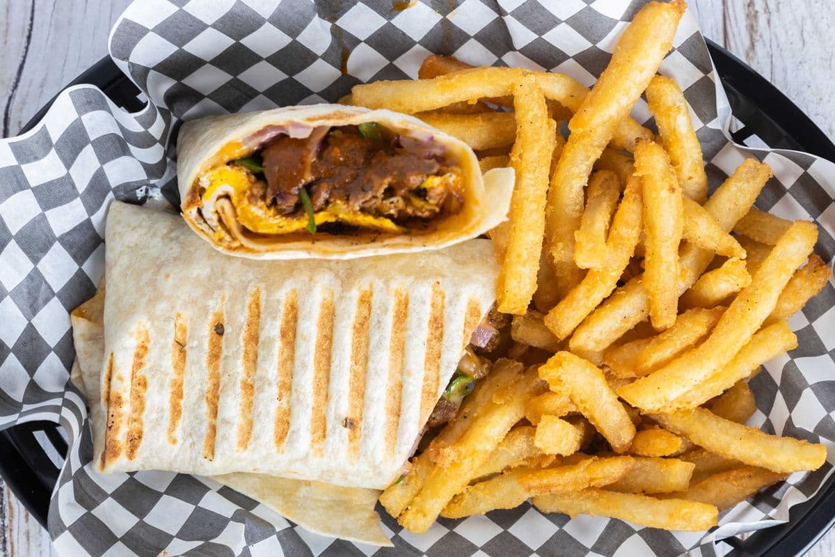 Goat Curry Wrap