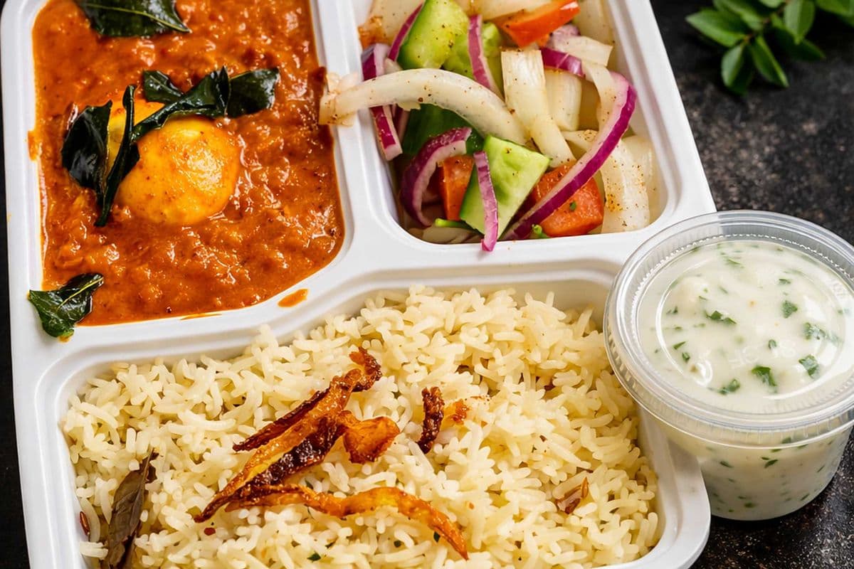 Egg Curry Rice Bowl