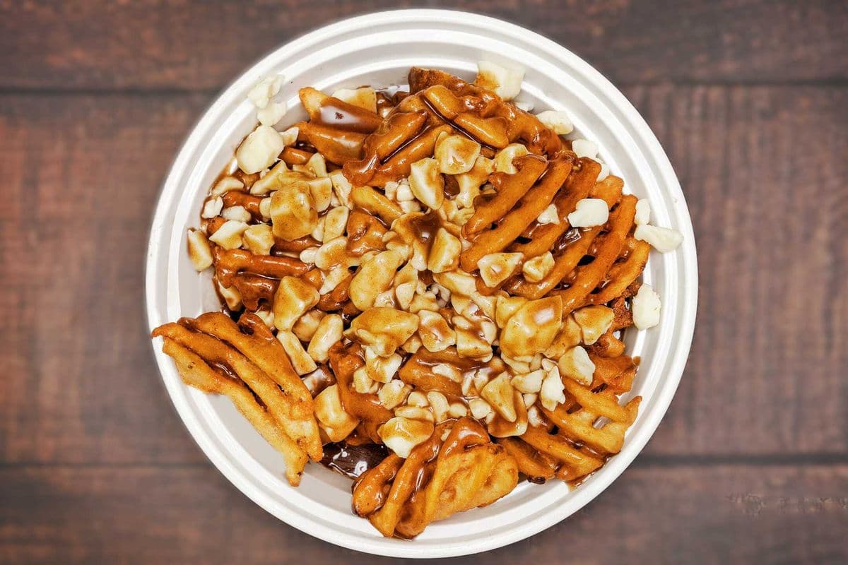 Large Waffle Fry Poutine