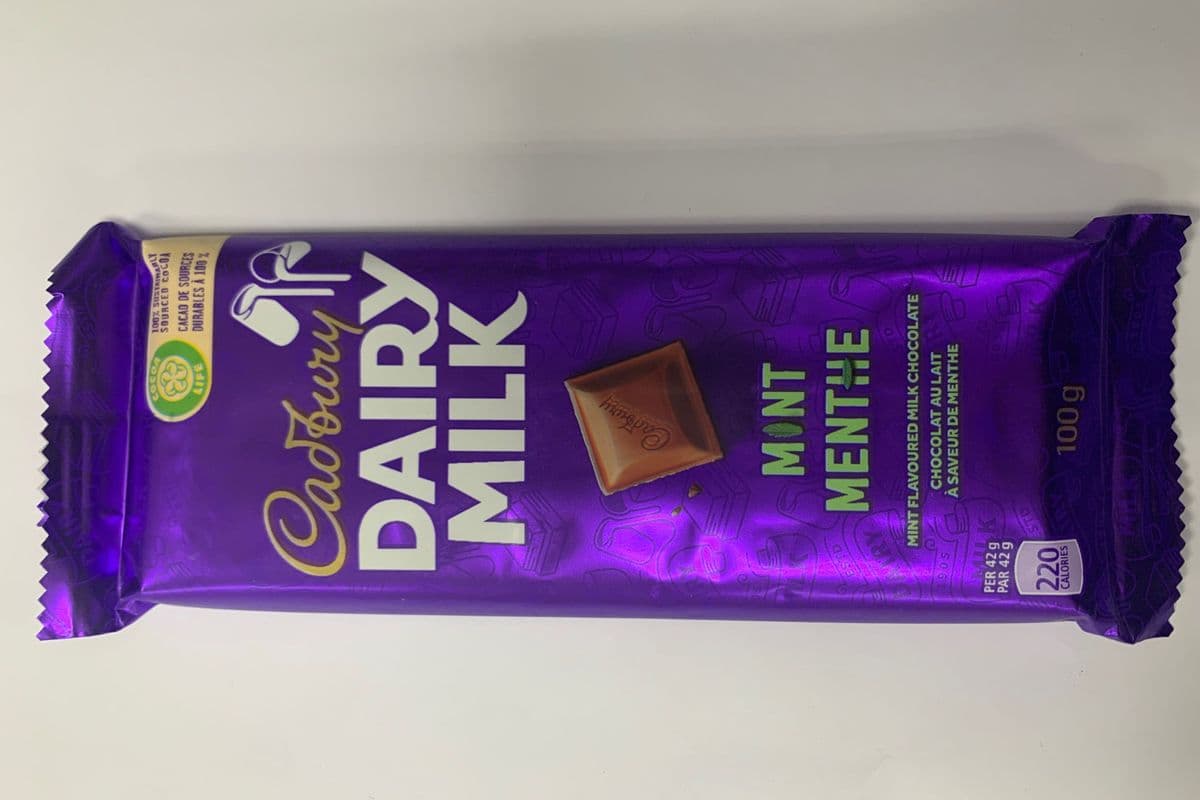 Cadbury Dairy Milk-Mint Menthe (100 gm)