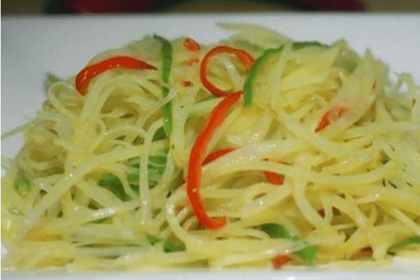 双椒土豆丝 / Double Pepper Shredded Potatoes
