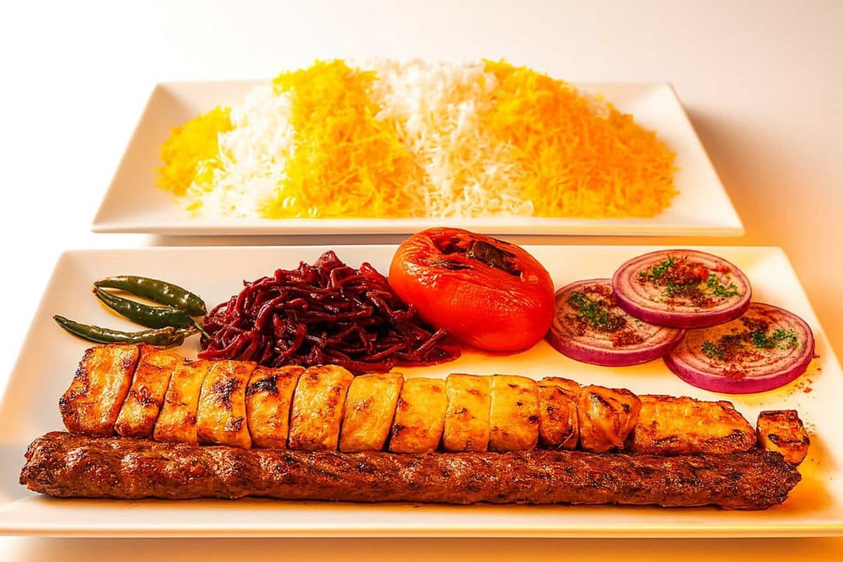 kabab vaziri breast ( chicken breast& koobideh)