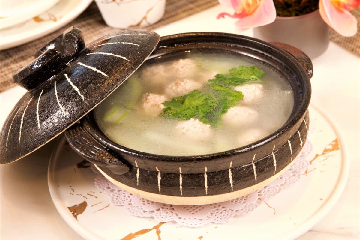 141. Winter Melon with Meat Ball Soup - 砂锅冬瓜丸子