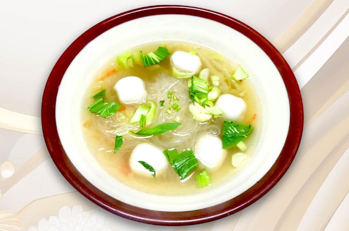 Fish Ball with Pork Filling soup & Vermicelli / 福州丸冬粉