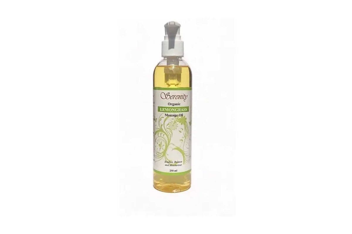 Serenity Organic Lemongrass Massage Oil (250 ml)
