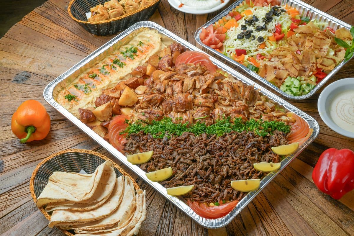 Bogo Shawarma platter, 2 people