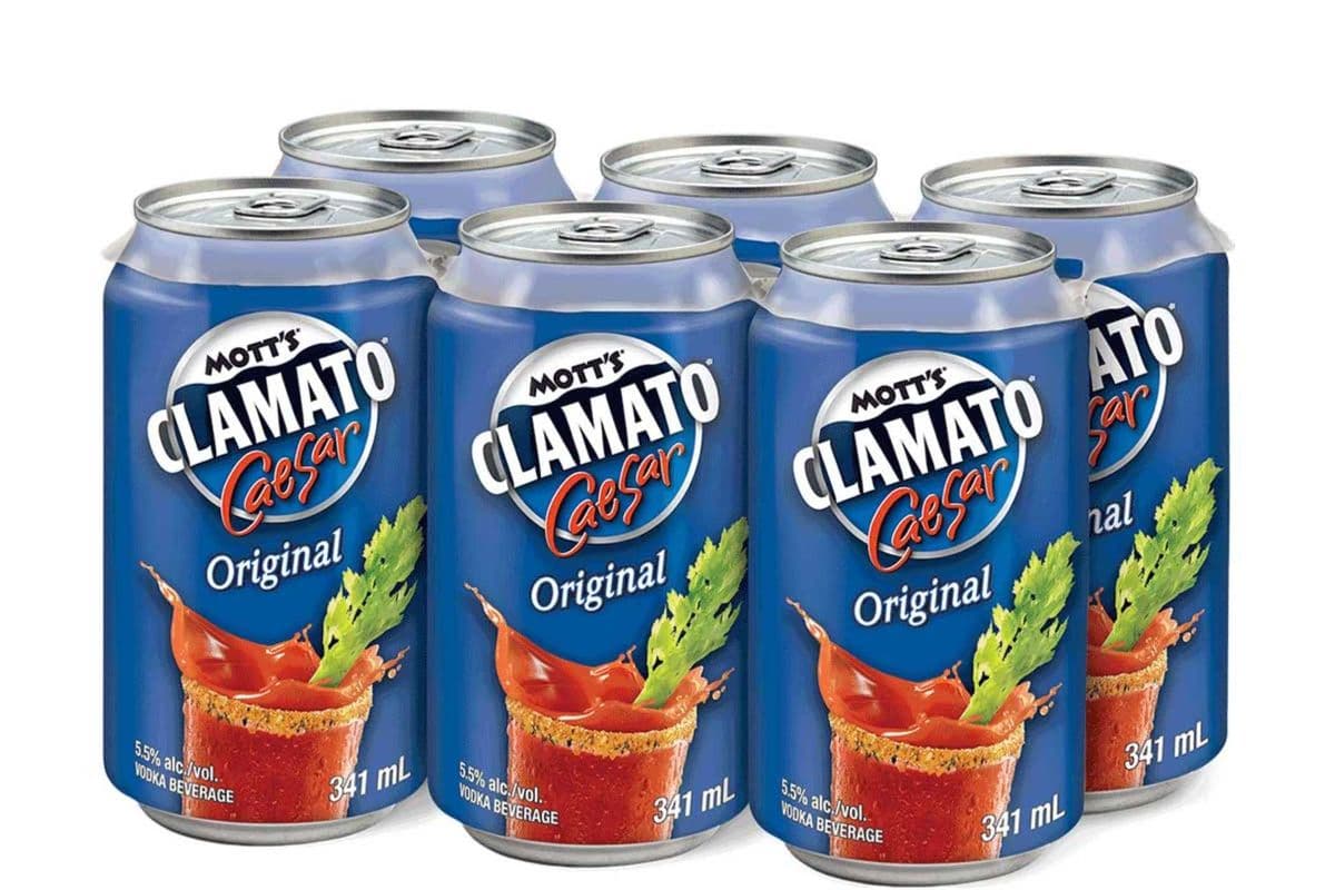 Mott's Clamato Caesar Original (6 x 341 ml Cans)