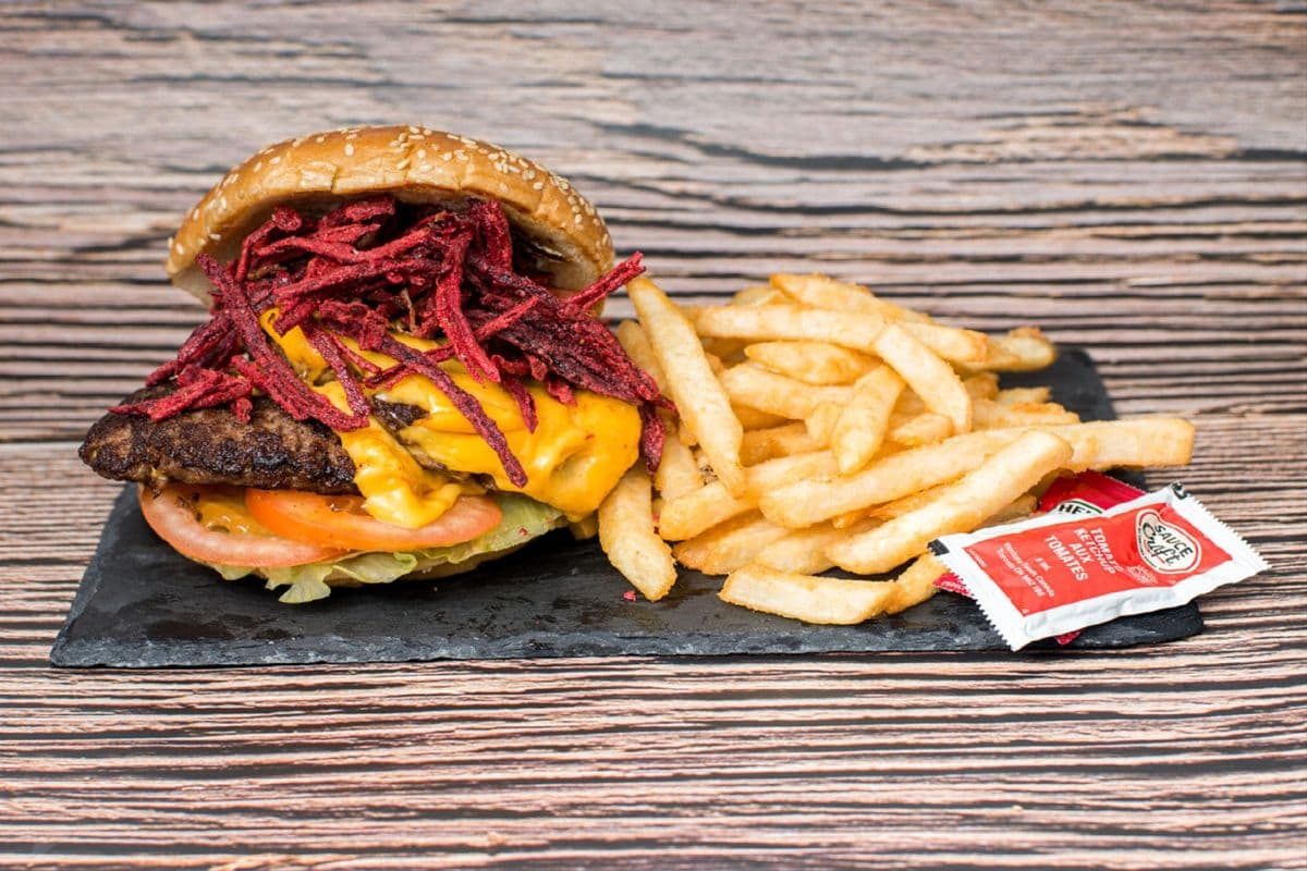 Loaded Burger with Fries