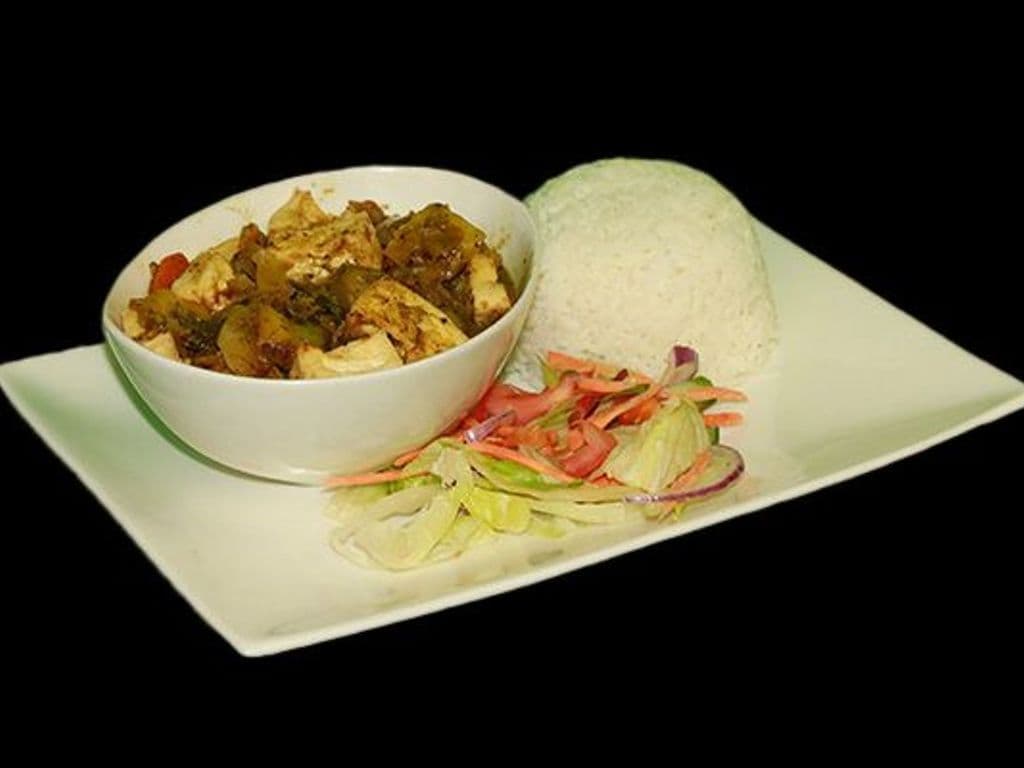 Tofu & Vegetable Curry with Rice