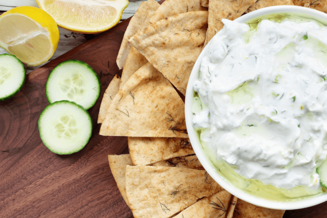 Pita and Tzatziki