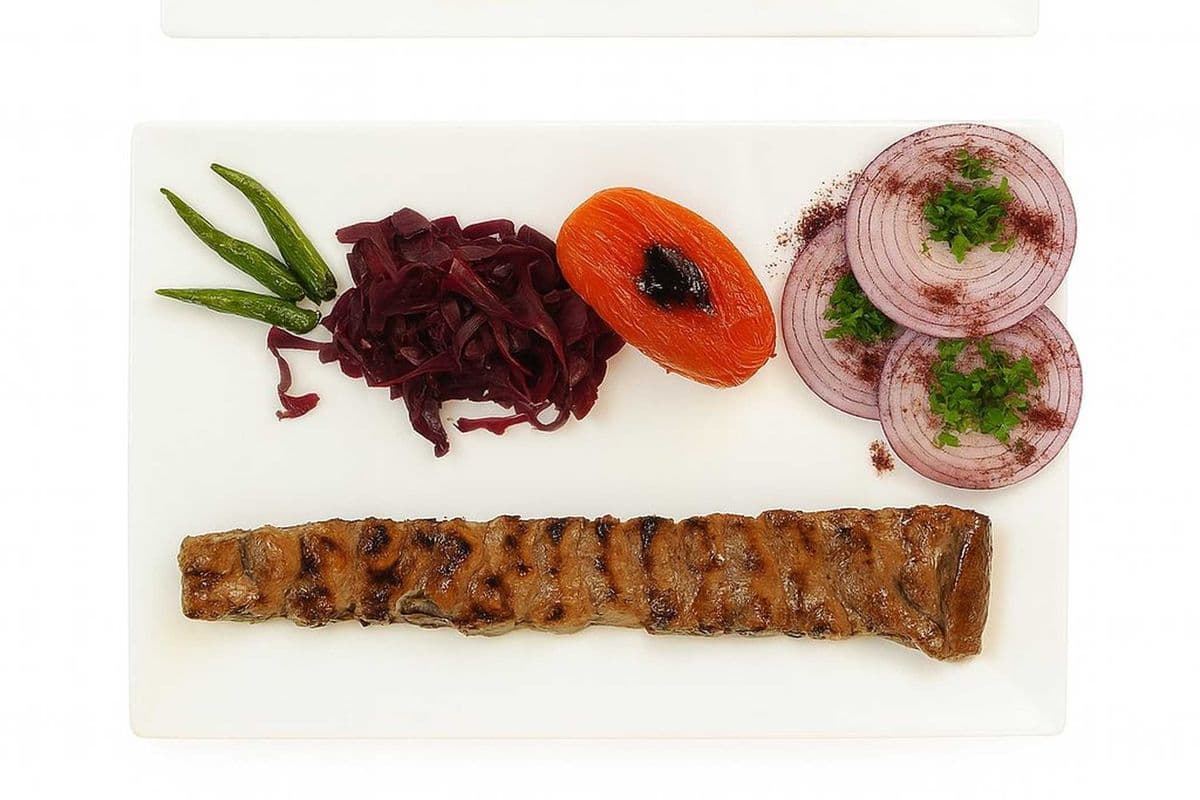 persian kabab barg (veal stirploin kabab)