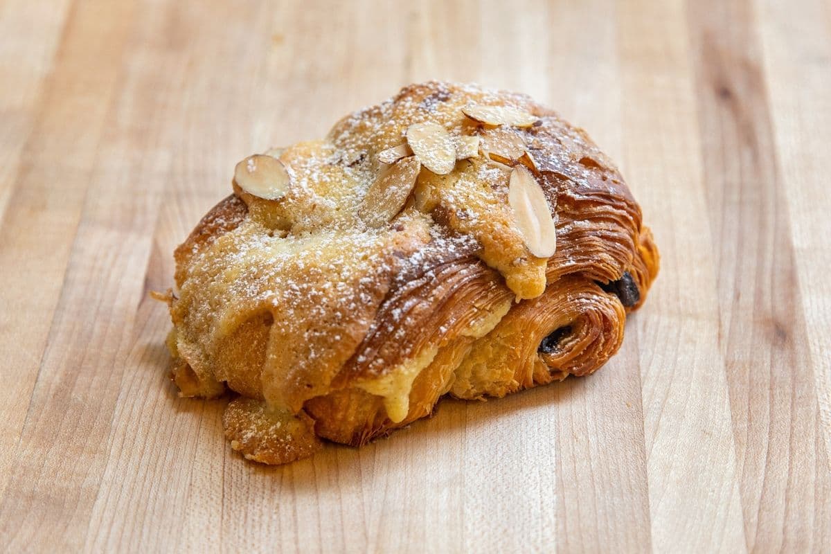 Chocolate Almond Double Baked Croissant