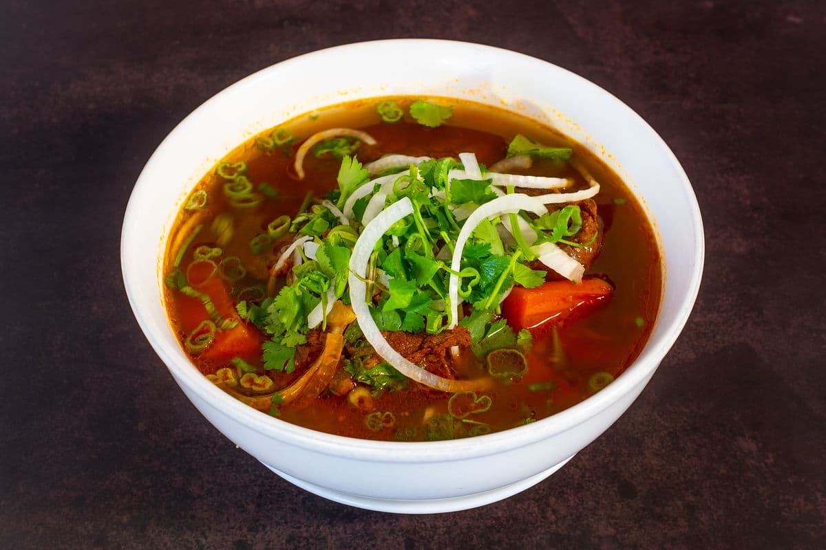 S4. Beef Stew Served with Rice Noodle Soup - Pho Bo Kho