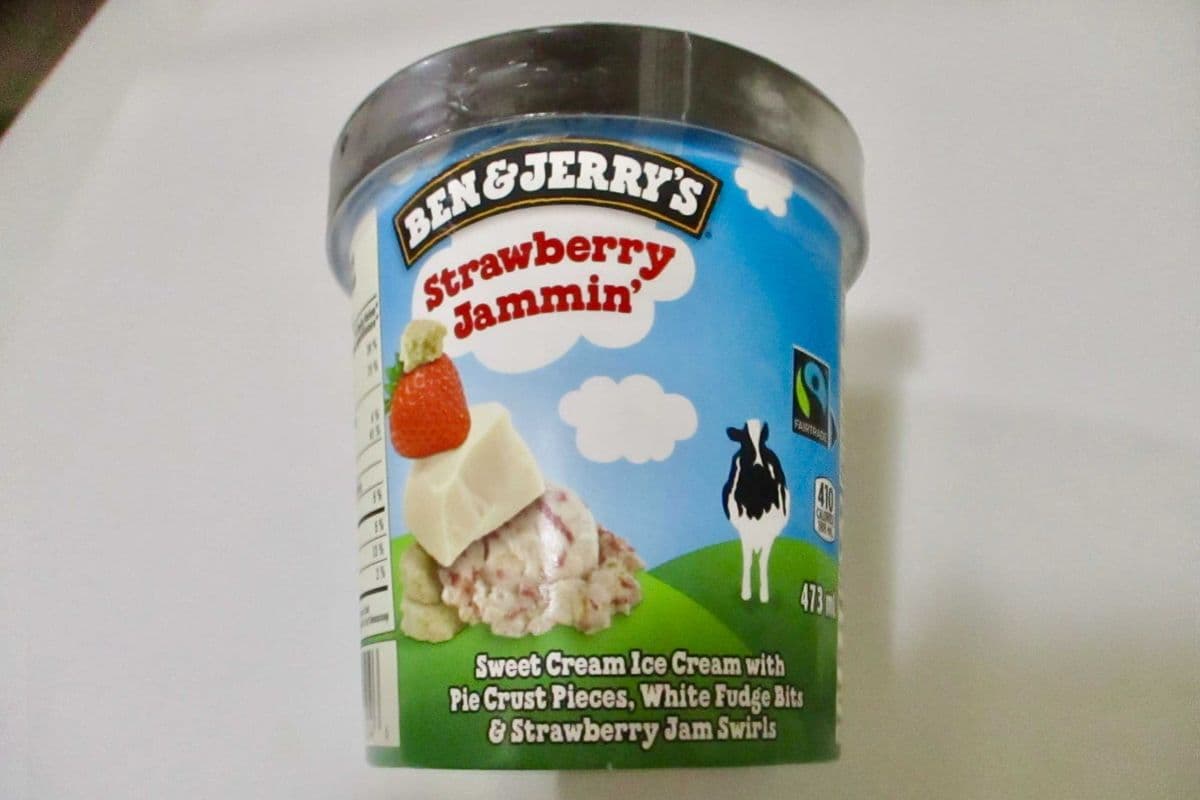 Ben & Jerry's - Strawberry Jammin' (473 ml Tub)