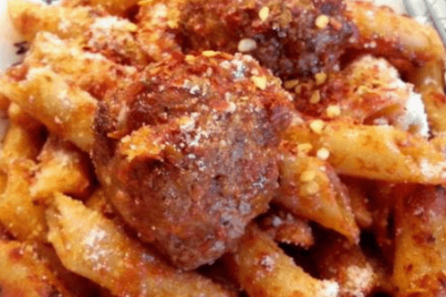 Penne with Meatballs