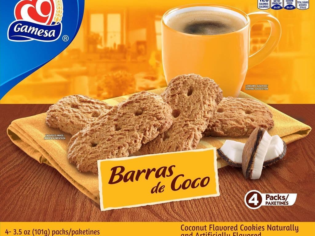 Gamesa, Cookie Barras De Coco, 14.3 Oz(Case of 12)