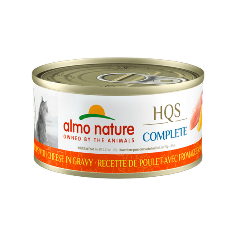 Almo Nature Wet Cat Food - HQS Complete Chicken with Cheese Canned (70 g)