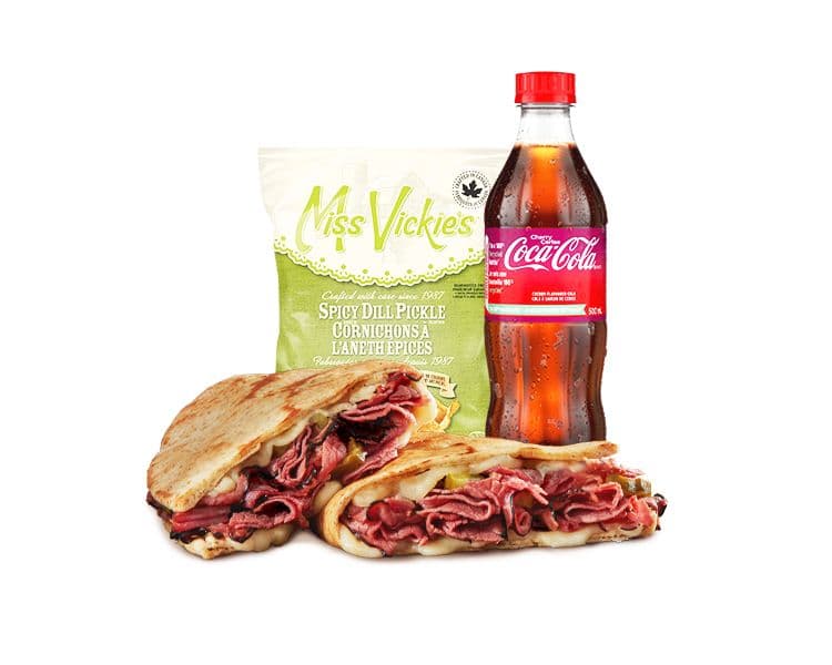 Smoked Meat Pita Melt Combo