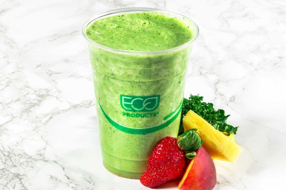 Peaches and Greens Smoothie