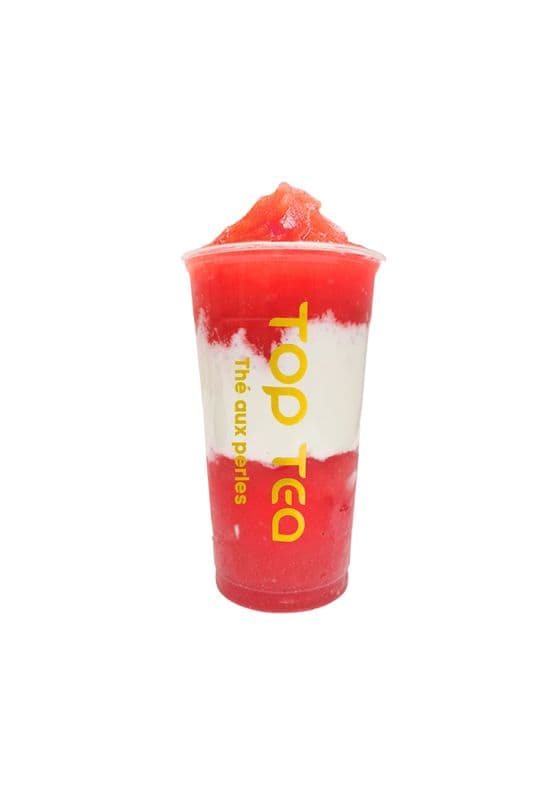 F1 Strawberry cheese slush / /Frappé glacé à la fraise avec mousse au fromage
