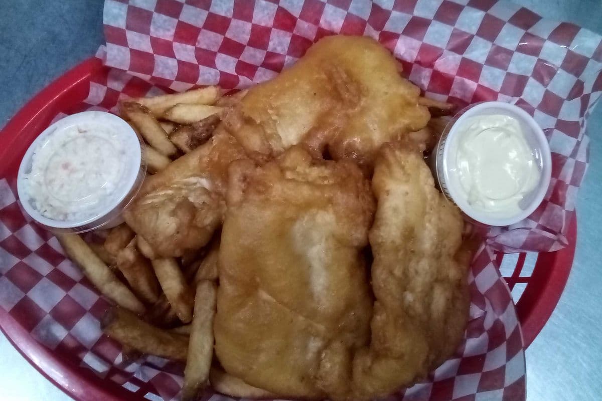 Gluten free one piece fish and chips