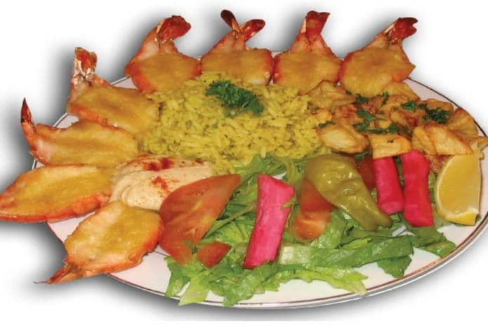 Assiette crevettes papillons / Butterfly Shrimp Plate