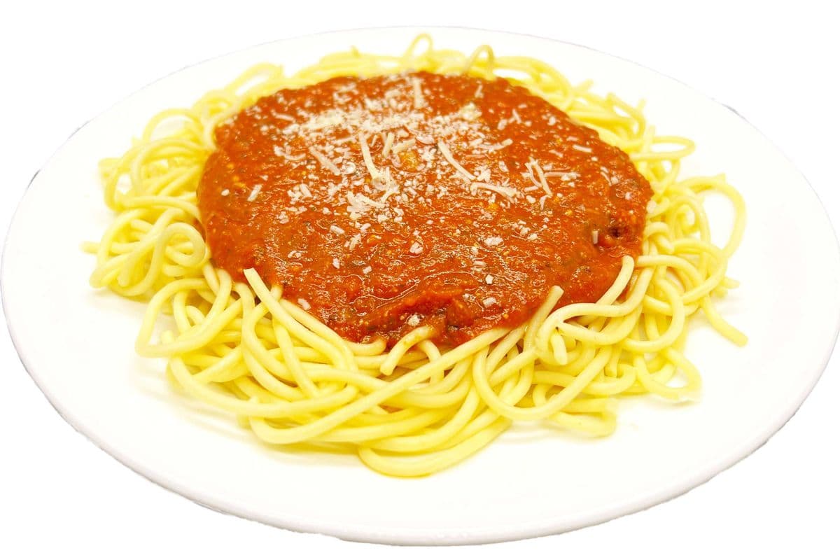 Spaghetti with Garlic Bread