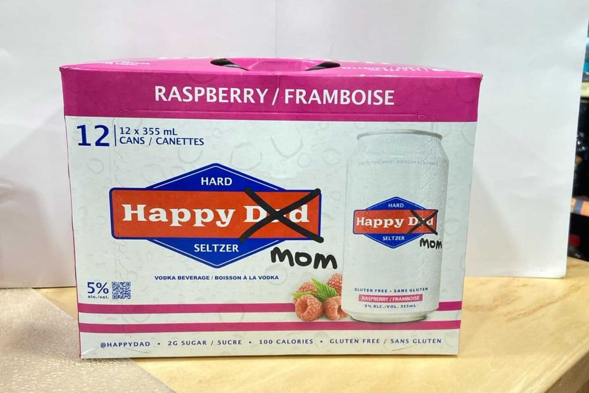 HAPPY DAD HARD SELTZER RASPBERRY 12 PACK (1 x 12X355 ML)