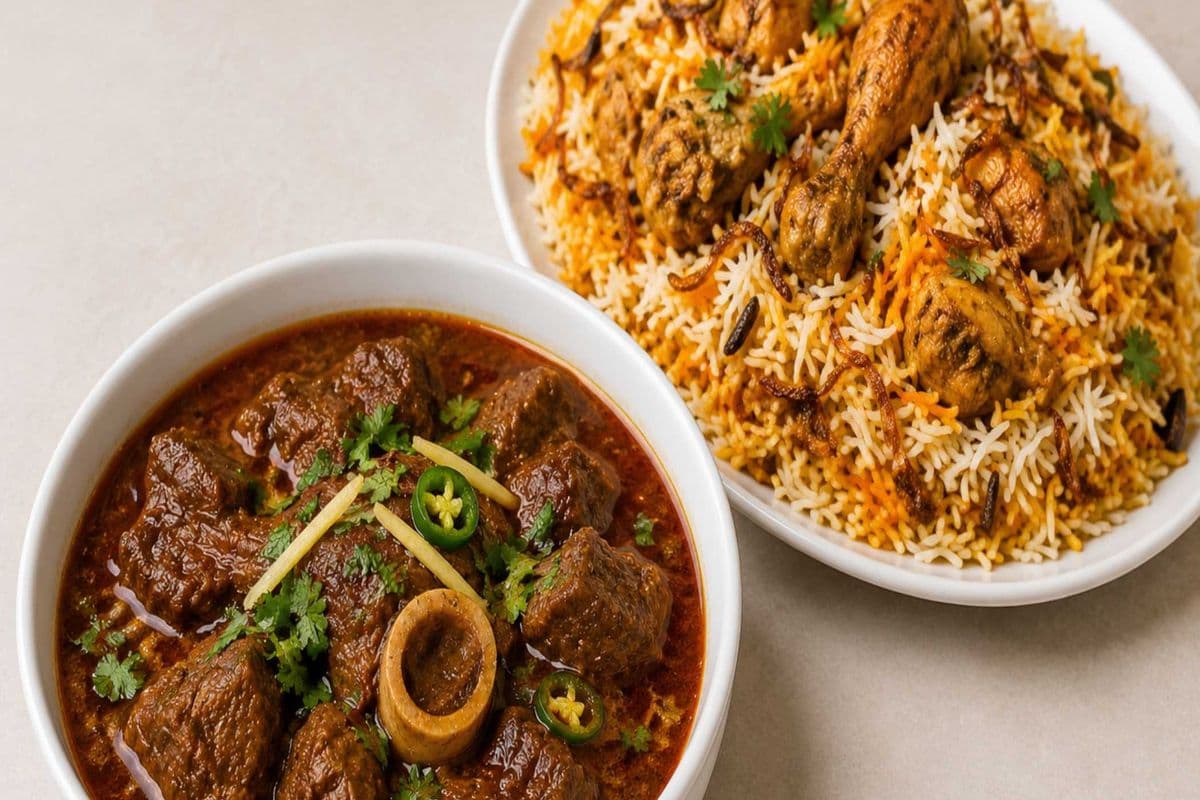 Beef Nihari + Chicken Biryani