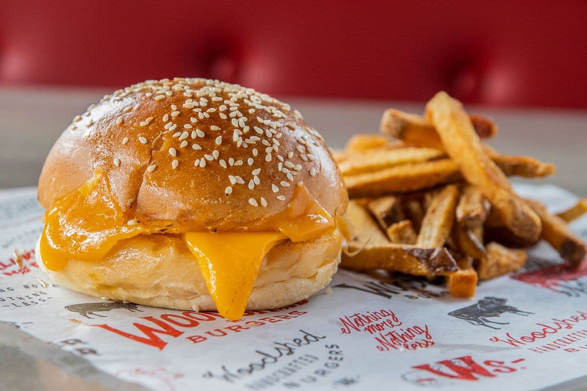 Kids Grilled Cheese (Two Slices of Cheddar on a Buttered Bun)